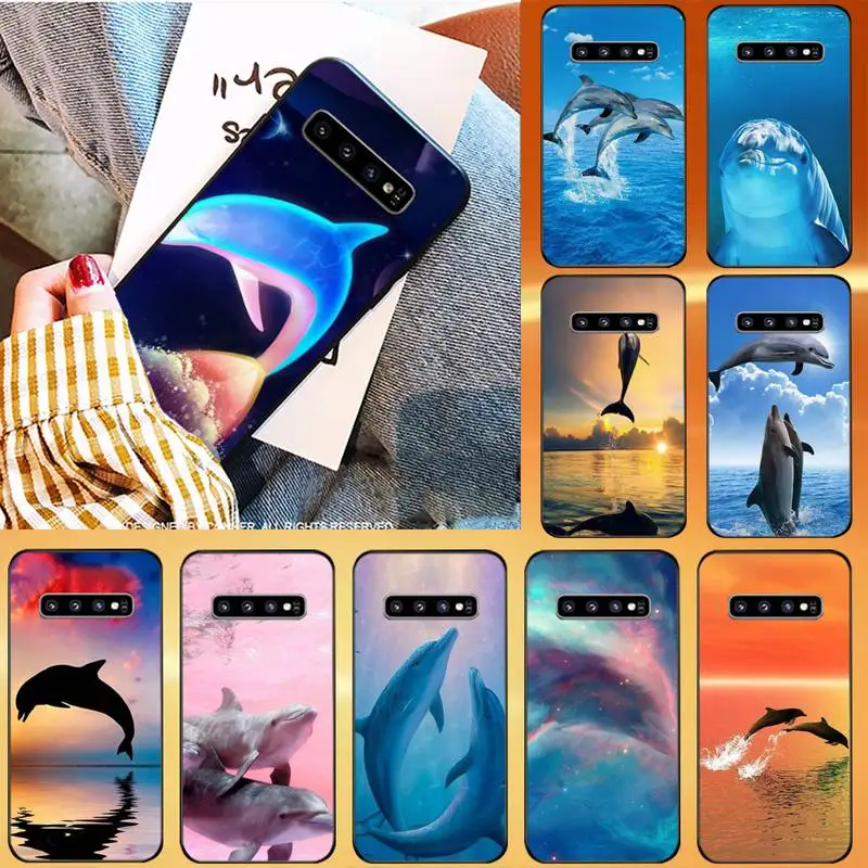 Чехол LJHYDFCNB в форме дельфина для телефона Samsung S9 S10 20 Plus Note 9 10 A 21s J7 8|Бамперы| |