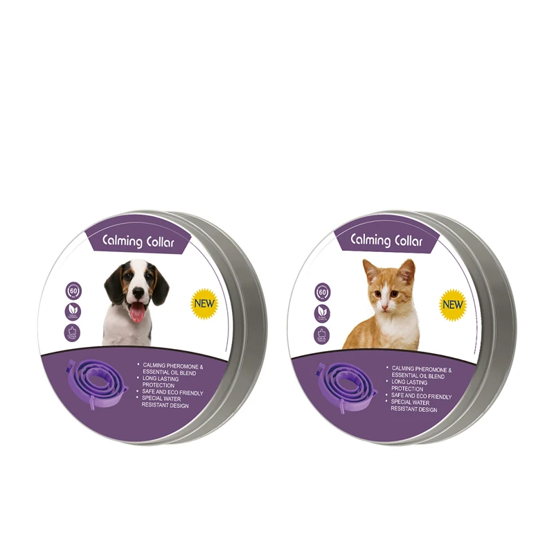 

1PC Pet Calm Collar Cat Dog Soothe Collar Adjustable TPR Neck Strap Relieve Anxiety Remove Restlessness Protection Pet Supplies