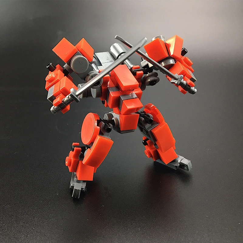 Оригинальный дизайн строительные блоки Mecha Warrior игрушки для детей броня роботы