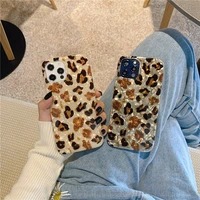 iphone case leopard shell print 7 iphone 12 promax 11 xs 8plus silicone soft case 8plus drop proof leopard grain shells