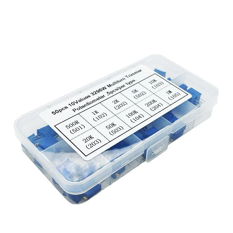 50 шт./лот 3296 Вт многооборотный триммер с потенциометром набор высокой точности