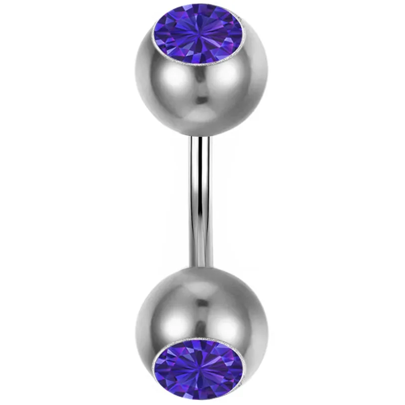 Украшения для тела PINKSEE 10 шт. двойные камни губ бровей пирсинга живота оптовая