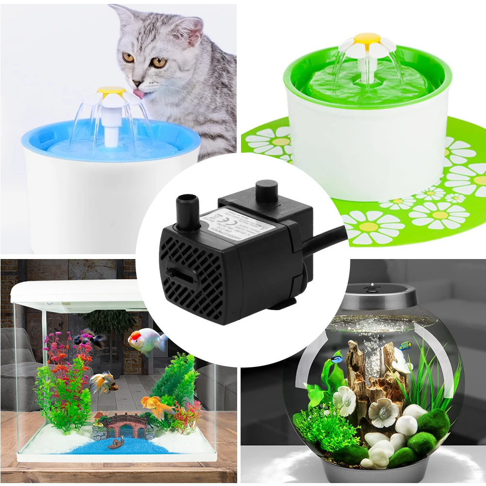 Аквариумный насос 2 Вт бесшумный водяной мини-насос с USB разъемом питания класс