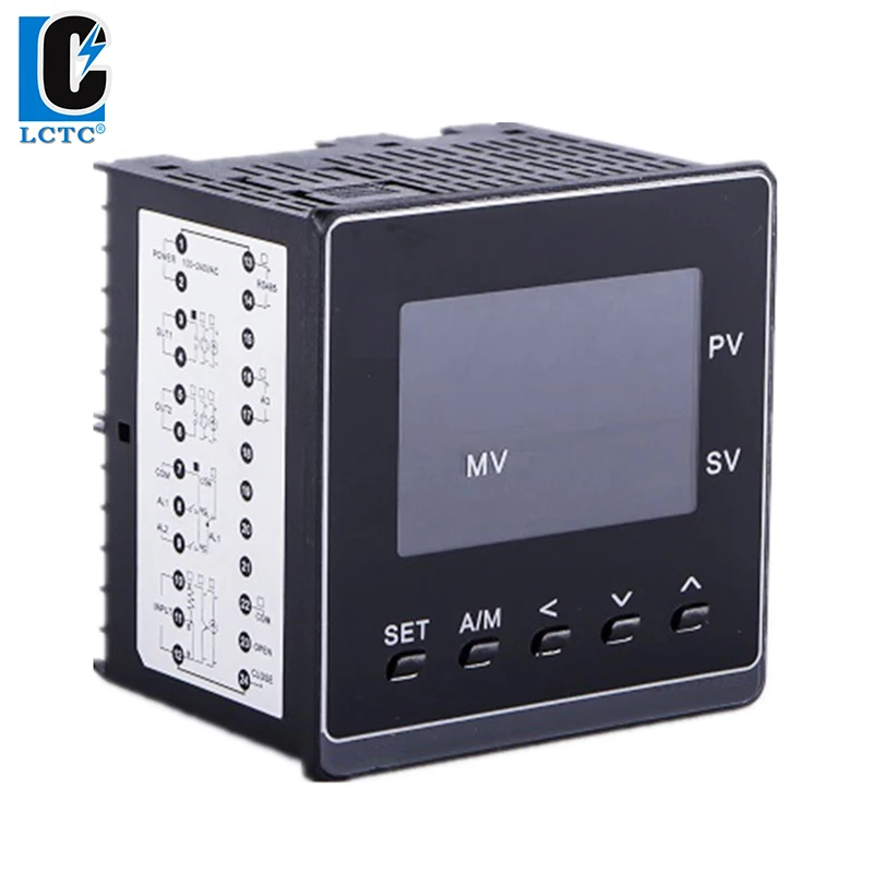 0-10V input 96x96mm 50 segments programmable ramp soak LCD intelligent pid temperature controller SSR/Relay/4-20mA output