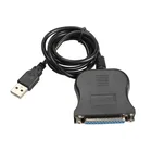 Кабель-Переходник USB 1,1DB25, с разъемом LPT, черный