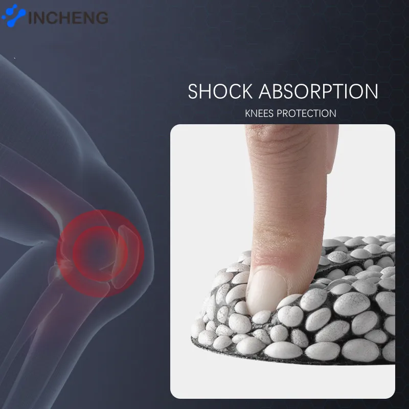 UPAKME Hiking Running Unisex Insoles For Shoe New PU Popped Rice Particle Foam Breathable Soft Protects Knees Templates For Feet