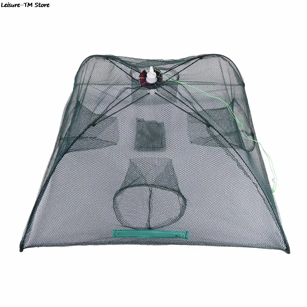 Автоматическая Рыболовная Ловушка для креветок 4 отверстия сетчатая приманка