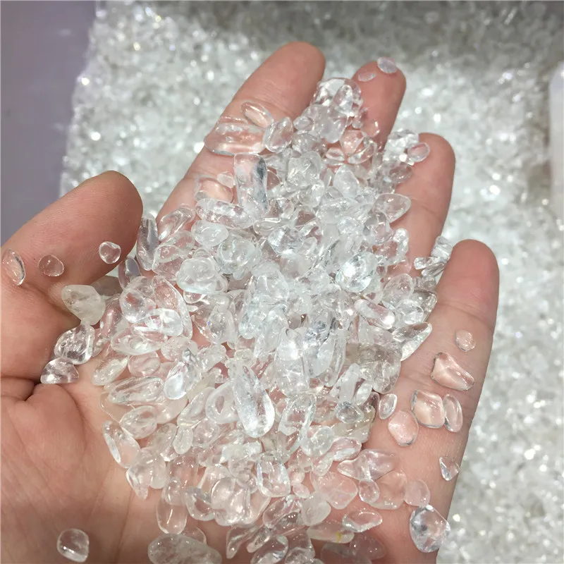 Natural Clear Quartz Crystal Rock Chips Degaussing natural crystal stones minerals Health Decoration Furnishing article | Дом и сад