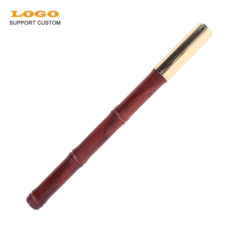 

High Quality Bamboo shape Black Luxury Wood Ballpoint Pen Business Gifts Ball Pen Writing Office School Supplies Stationery