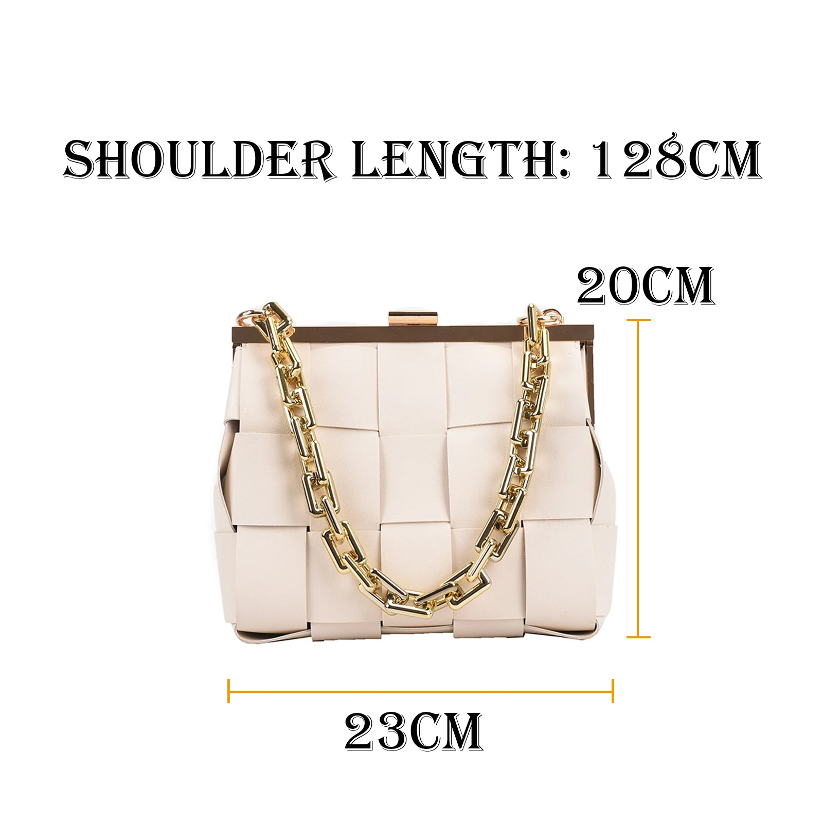 

Women's Bag Autumn Winter New 2021 Female Single-Shoulder Bag Minority Design Cross-Body Bag Metal Chain Handbag WB4186