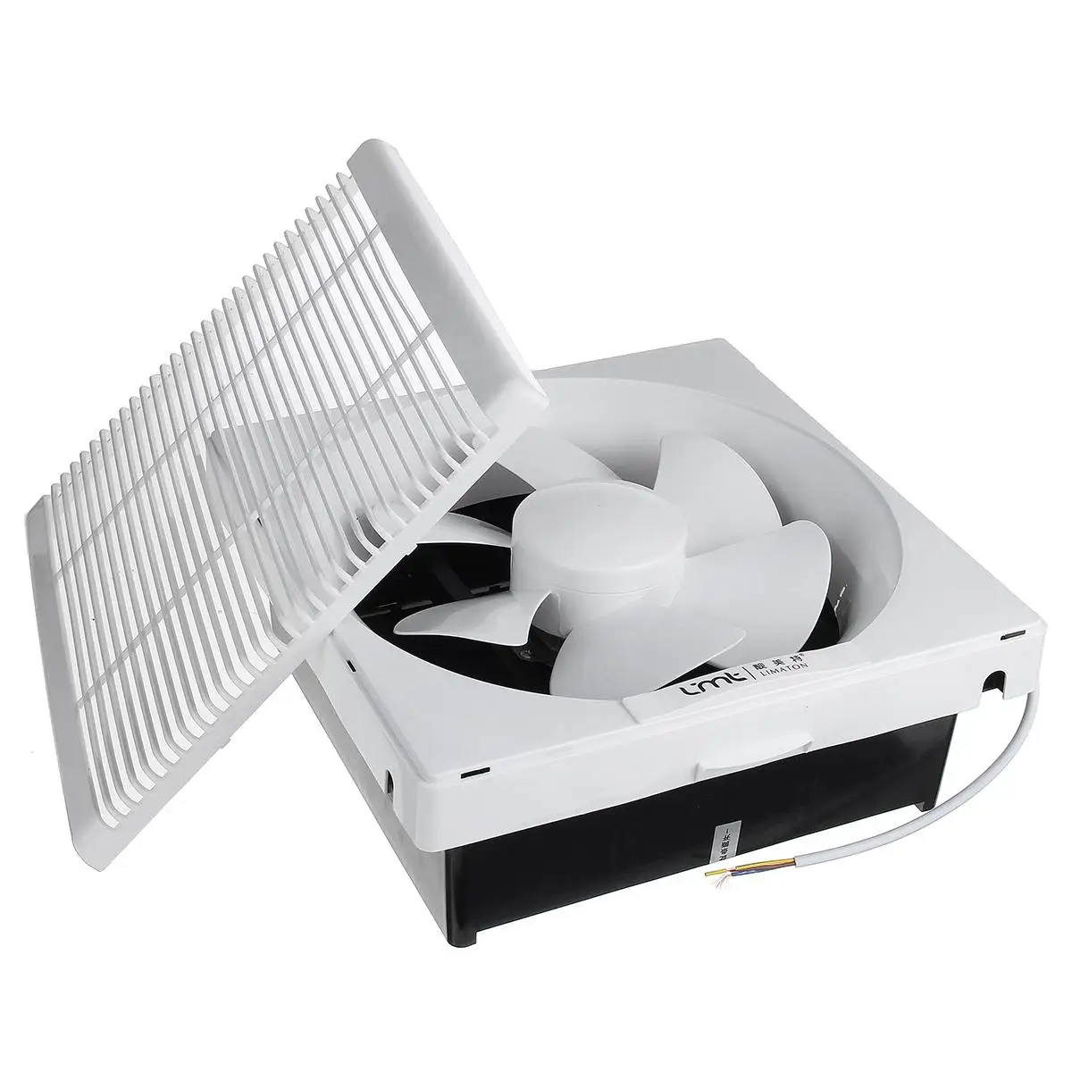 

12 Inch High Speed Exhaust Fan Home Bathroom Kitchen Bedroom Toilet Low Noise Ventilation Air Extractor Hotel Wall Exhaust Fan