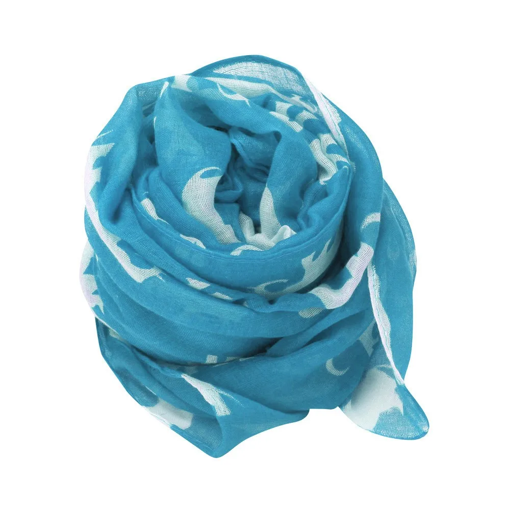 Thin Shawls Floral Print Scarf For Ladies Satin Scarf Lady Womens Long Cute Elephant Print Scarf Wraps Shawl Soft Scarves