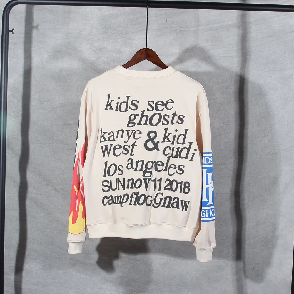 

20FW Kanye West Foaming Printing Sweatshirts Men Women Couples Pullover Hip-hop High Street KGS Hoodie Men