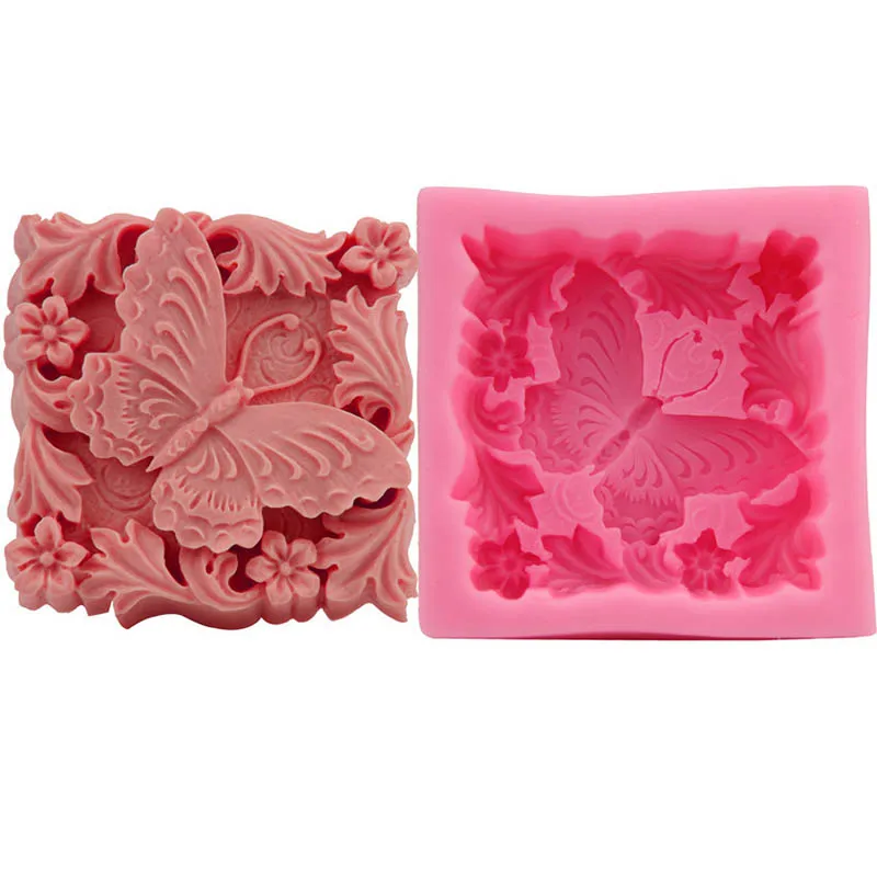 

1Pcs Food Grade Silicone Reusable Stereo Butterfly Multi Purpose Soap Mold Baking Tools Random Color Kitchen Supplies Cake Mould