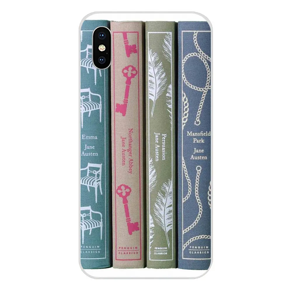 В продаже роскошные аксессуары для телефонов Чехол Jane Austen книги Пингвин Apple IPhone X