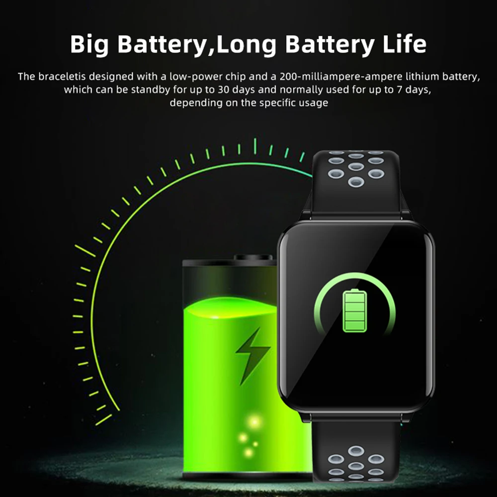 Смарт часы P1 для мужчин и женщин спортивный фитнес трекер с функцией