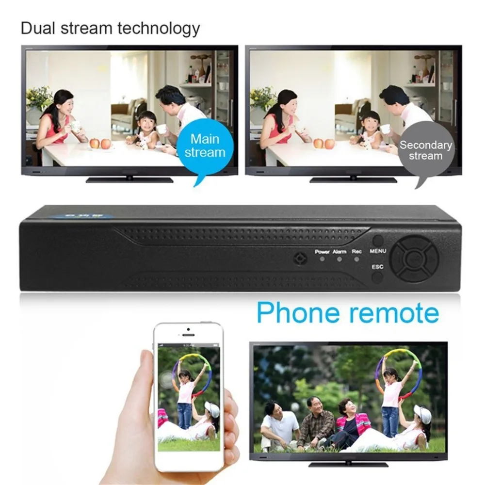 4/8 каналов 1080P H.264 DVR монитор безопасности NVR 960H рекордер P2P жесткий диск
