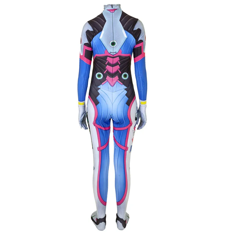 Игра D. Va костюм зентай для косплея костюм комбинезон Хэллоуин