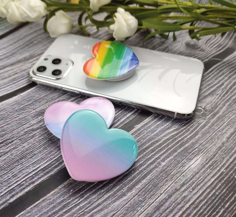 Цветной сердце Мульти-Функция держатель для телефона с гнездом крепления