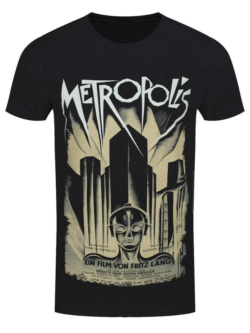 

Plan 9 Metropolis Poster Art Men'S Black T-Shirt Funny Design Tee Shirt