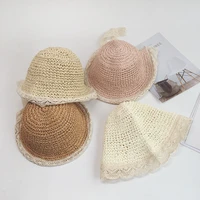 childrens fashion foldable sunscreen sun hat personality wild fisherman hat straw hat unisex