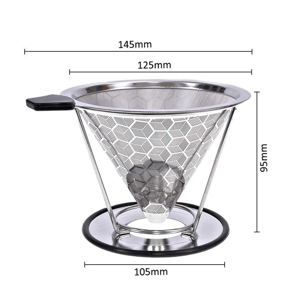 Многоразовый фильтр для кофе держатель из нержавеющей стали металлическая сетка