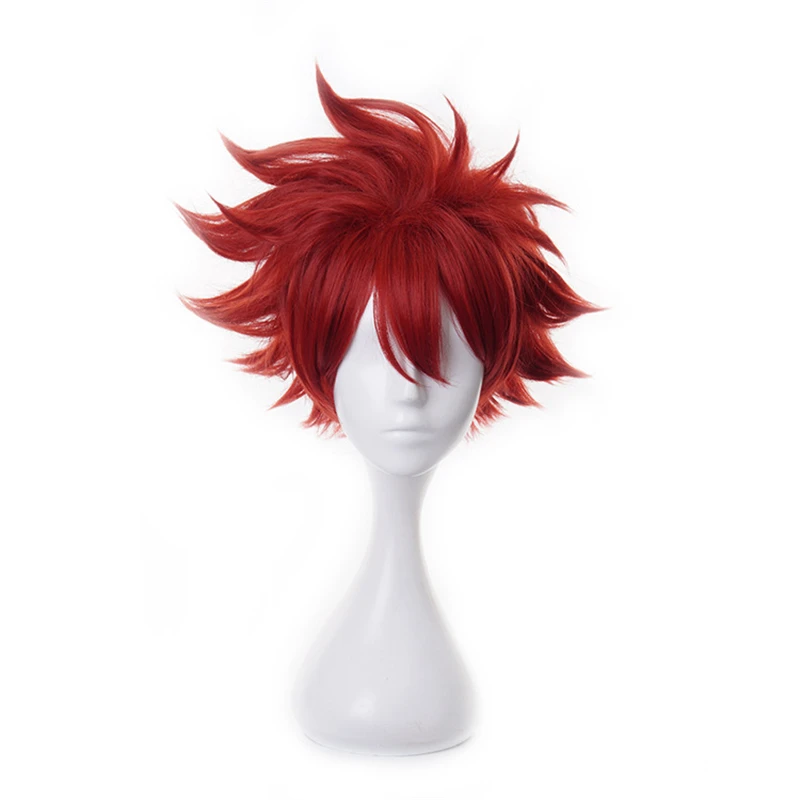 

Anime SK8 The Infinity Reki Kyan Cosplay Costume Hoodie Sweatshirt Jacket Costumes Red Wig Prop