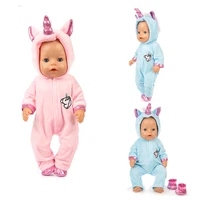 hot high quality pony set doll clothes fit for 43cm born baby doll clothes reborn doll accessories