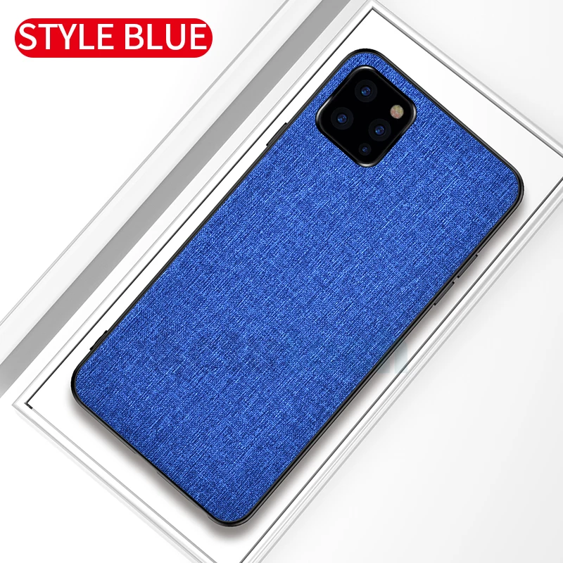 

Luxury fabric Business case Coque Cover 5.8 inch For iPhone 11 2019 Case For iPhone 11 Pro Max 6.5 inch new Phone Cover Case