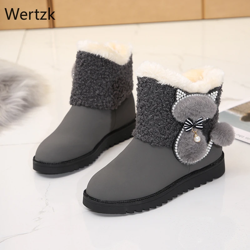 Зимние ботинки женская обувь женские модные теплые ботильоны зима 2019 новые