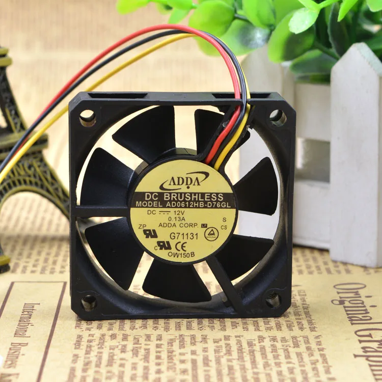 Новый 6015 6 см AD0612HB-D76GL 12V 0.13A защиты электродвигателя Вентилятор охлаждения |