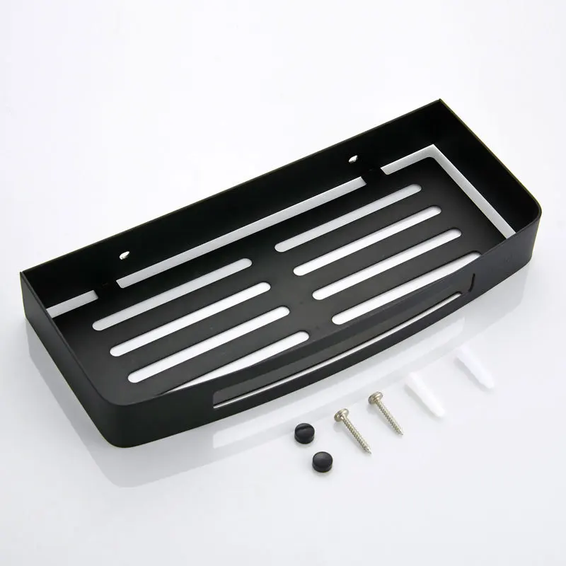 Черная угловая полка для ванной комнаты из нержавеющей стали 304 душа бутылка