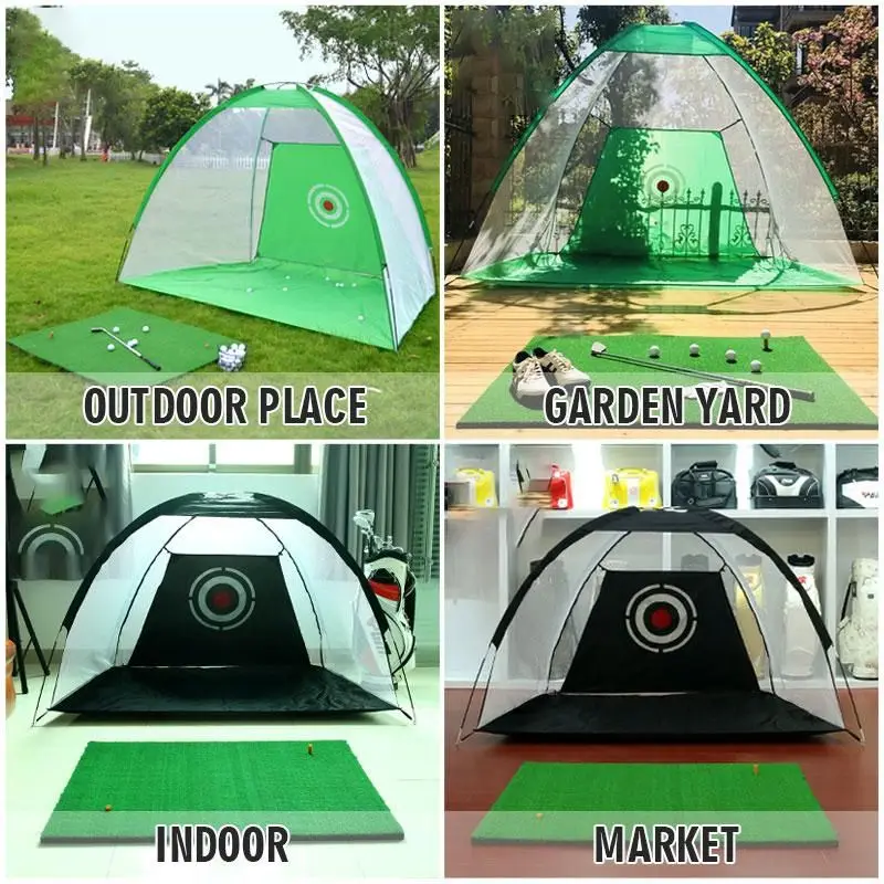 Палатка для практики игры в гольф, палатка с широким открытием для помещений и улицы, 2 м * 1,8 м * 1 м от AliExpress WW