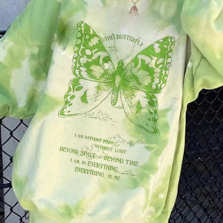 

Women's Loose Spring Tie-dyed Hoodie Home Long Sleeve Tie Dye Hoodies for Teen Girls Autumn Women Casual Tops