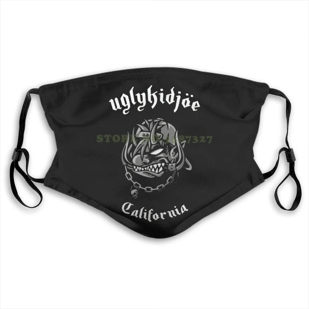 Face Mask Ugly Joe California Rock New Black Size 3Xl Print Hot Fashion Funny Design White Reusable Protective Masks | Аксессуары для