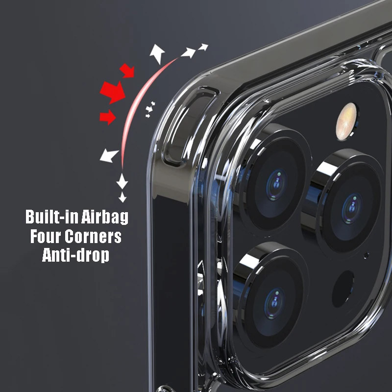 Роскошный прозрачный чехол из закаленного стекла для iPhone 11 12 13 Pro XS Max X XR жесткий 7 8