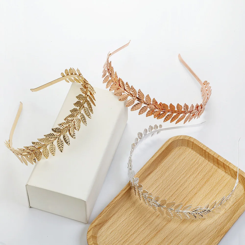 Заколки для волос в форме листьев корона тиара подружки невесты головной убор