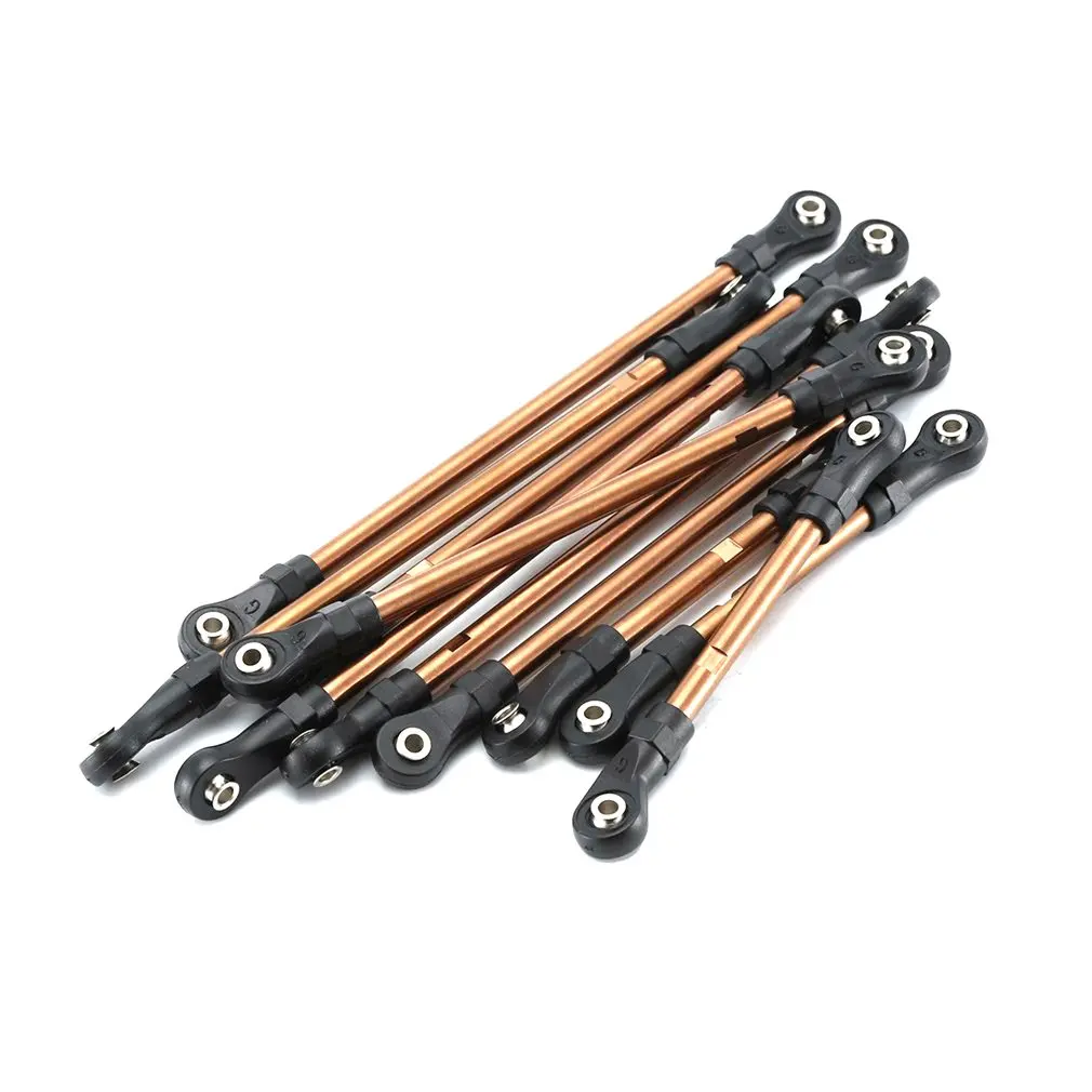 

10PCS Stainless Steel Rod Linkage Links Plastic Rod End 324MM Wheelbase For TRAXXAS TRX-4 1/10 RC Crawler Car