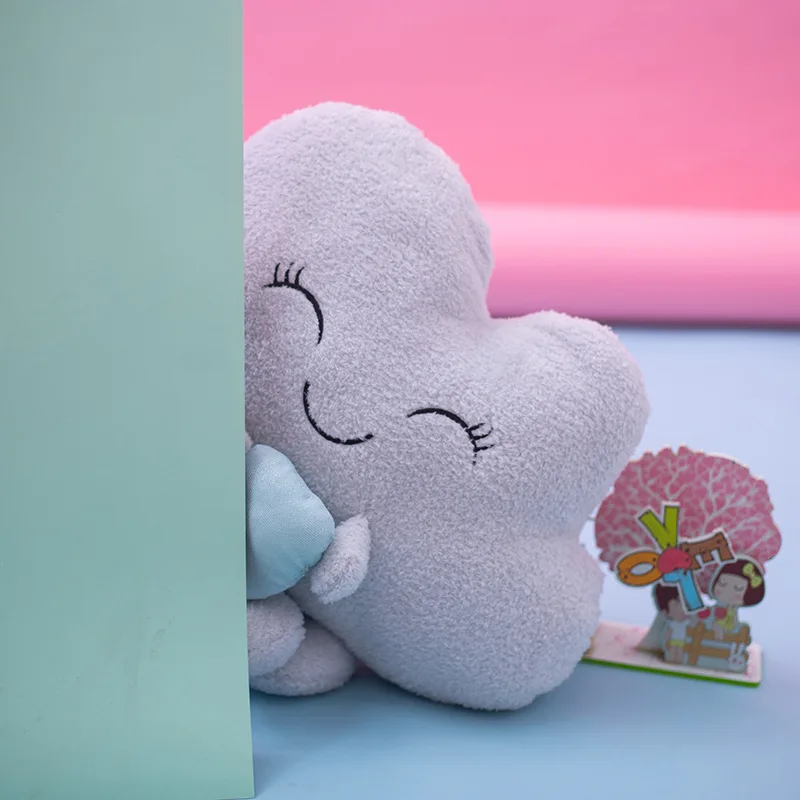 

1pcs ins Smile Cloud pillow creative sofa cushion plush toy Accompany Dolls Photo props home decoration Christmas Valentine gift