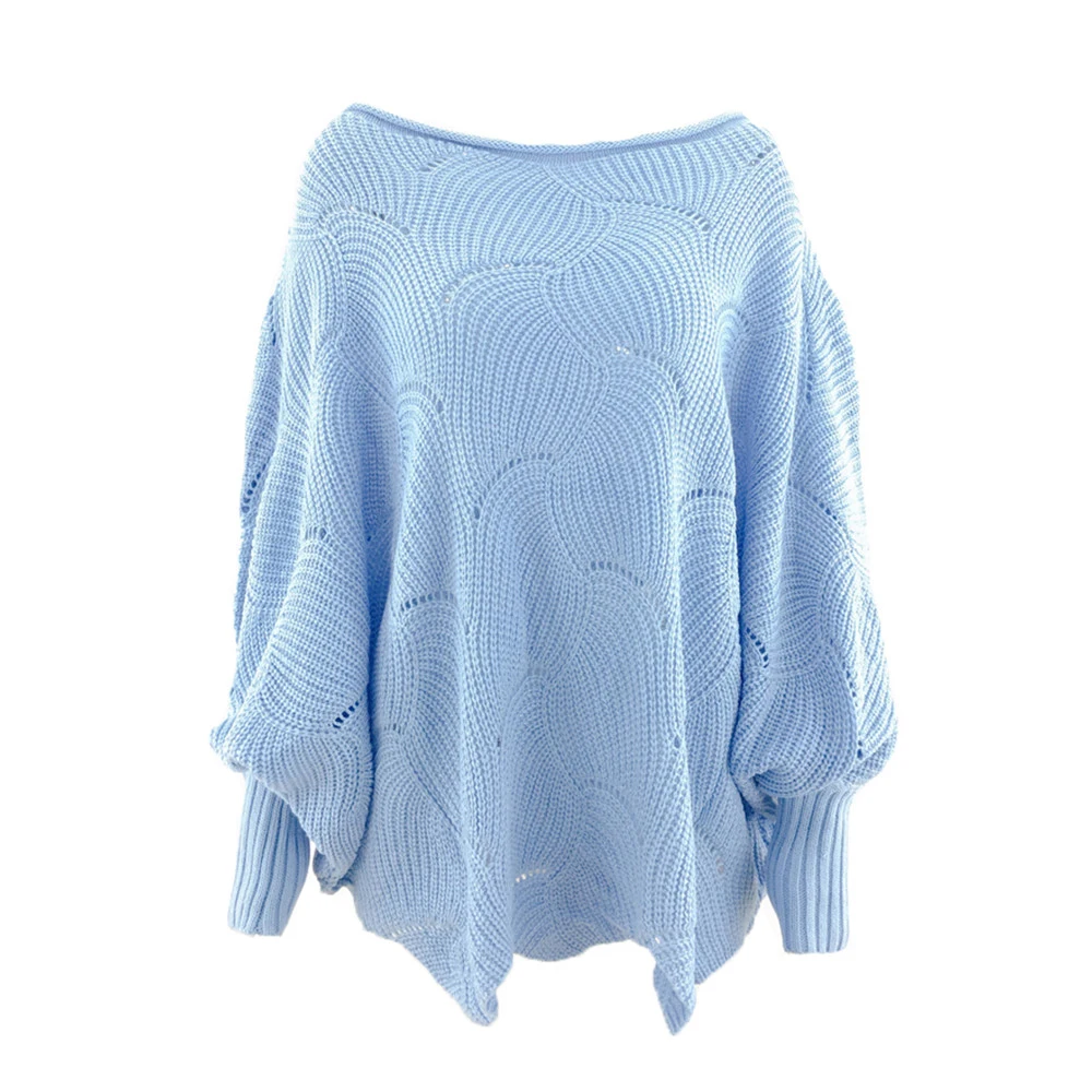 Sweater women 2019 new Spring/Autumn/winter Fashion Sexy Dew shoulder long Batwing Sleeve knitting Solid clothing | Женская одежда