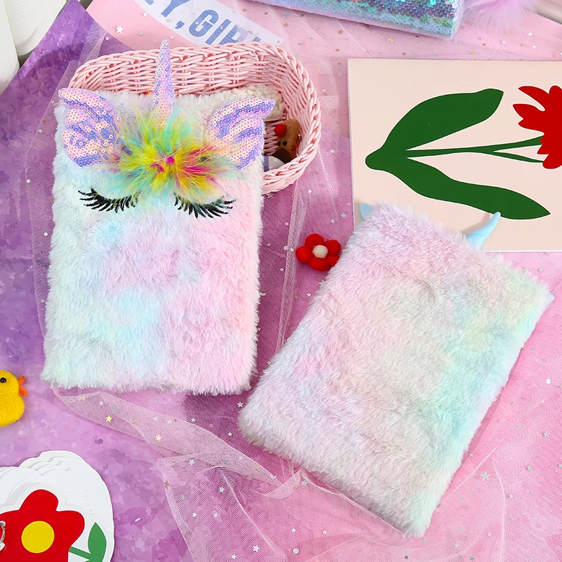 Дети мультфильм тетрадь для дневника с подкладкой студентов мехом школьные