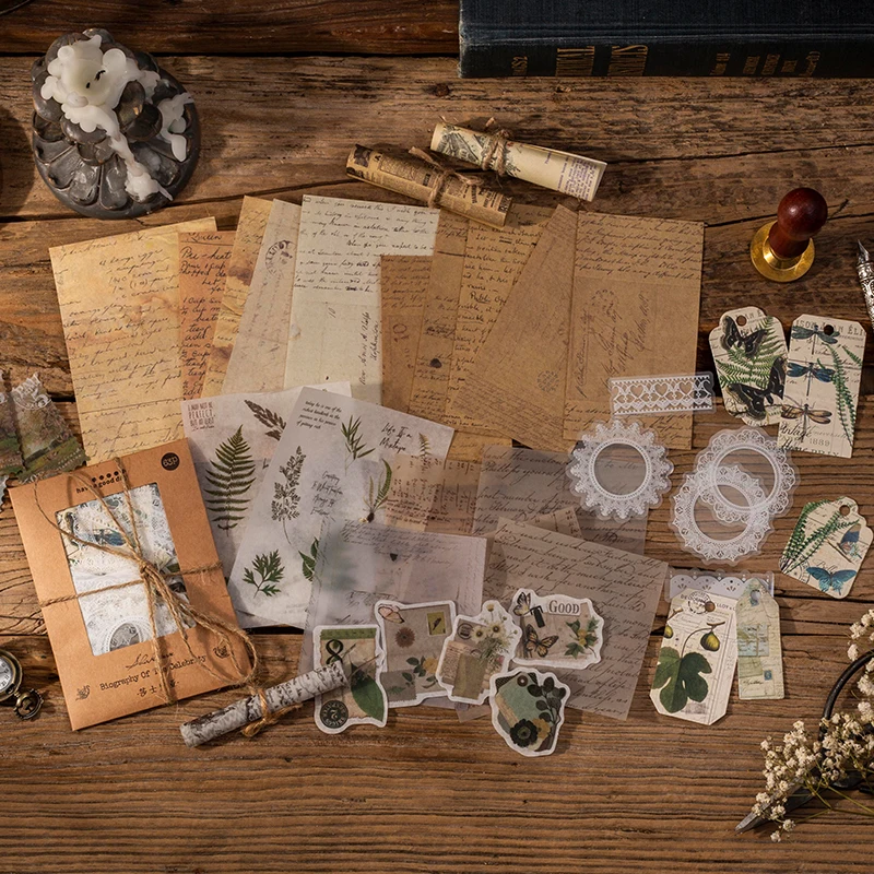 Dimi 63 шт./упак. винтажная ручная палатка Материал Бумага Ретро коллаж декор для