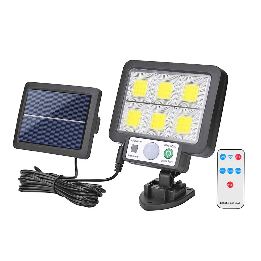 

56LED 72cob Solar Powered Light Outdoors Motion Sensor Sunlight Waterproof Wall Emergency Street Security Lamp for Garden