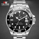 Часы TEVISE Мужские механические, автоматические Роскошные светящиеся с календарем