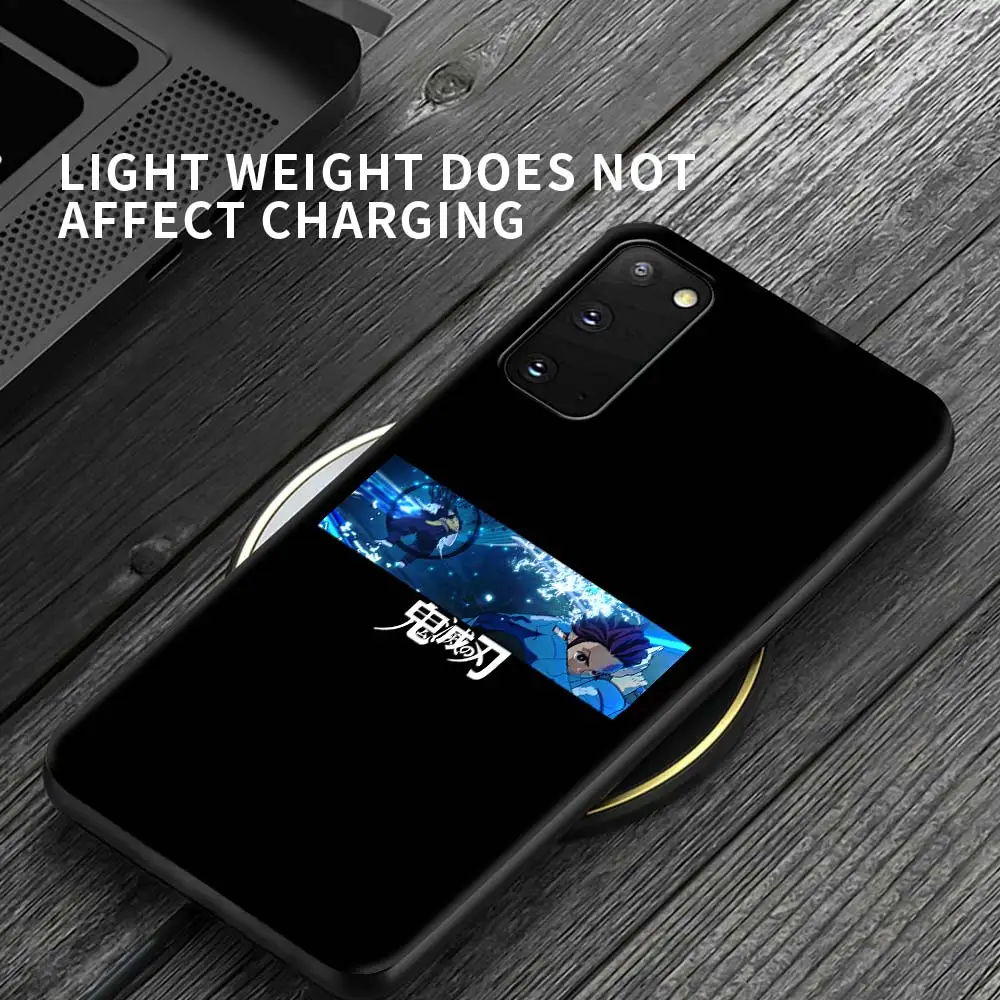 

Anime Demon Slayer Case For Samsung Galaxy S20 FE S21 S10 S9 S8 Plus Note 20 Ultra 8 9 10 Lite Black Soft Phone Fundas