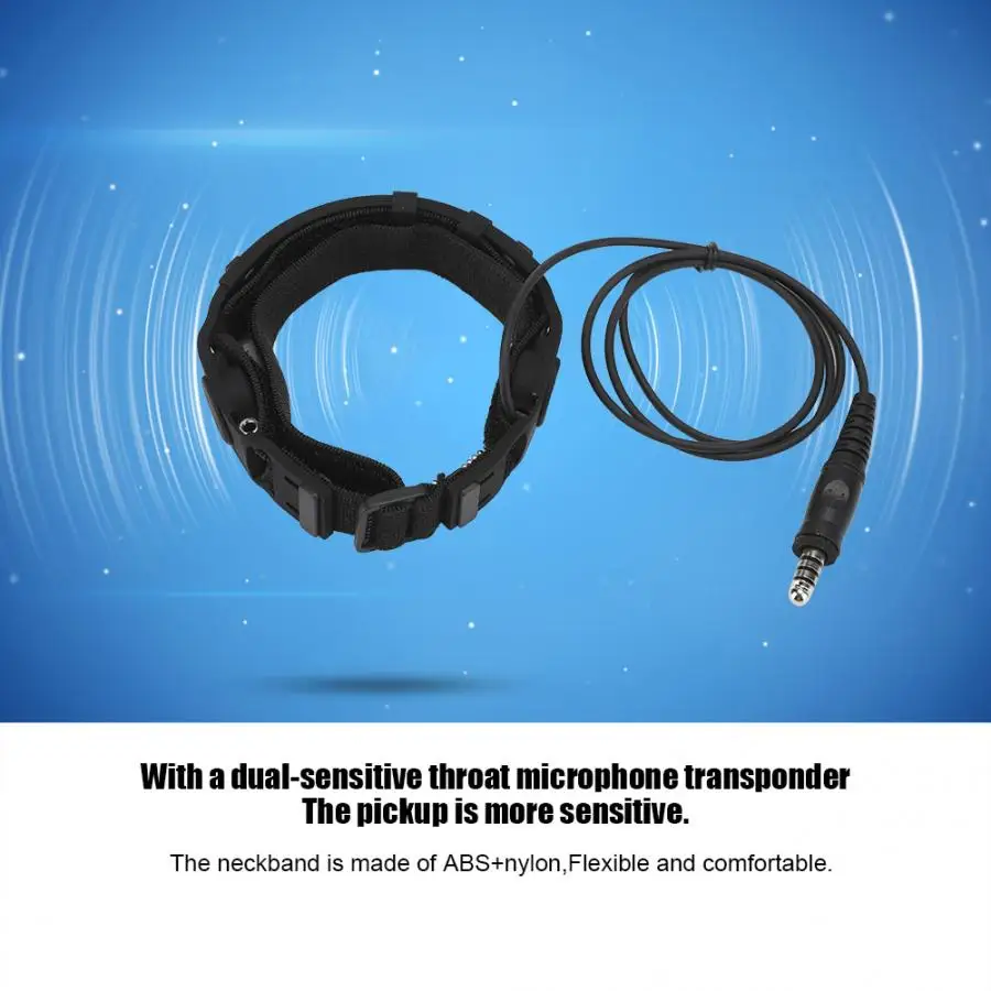 Z033 FG для Element/Z Tactical PTT Throat Mic наушники с ABS + нейлоновый шейный ободок|Запчасти и