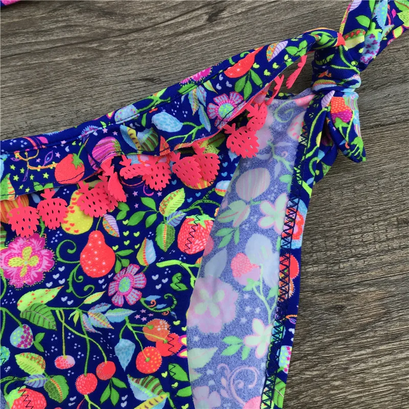 Бикини для девочек 2020 детский купальник 2 предмета бандаж с принтом бикини