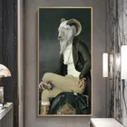 Креативная картина маслом с изображением Эрла козы, Картина на холсте, художественные плакаты и принты, скандинавские Ретро картины для гостиной