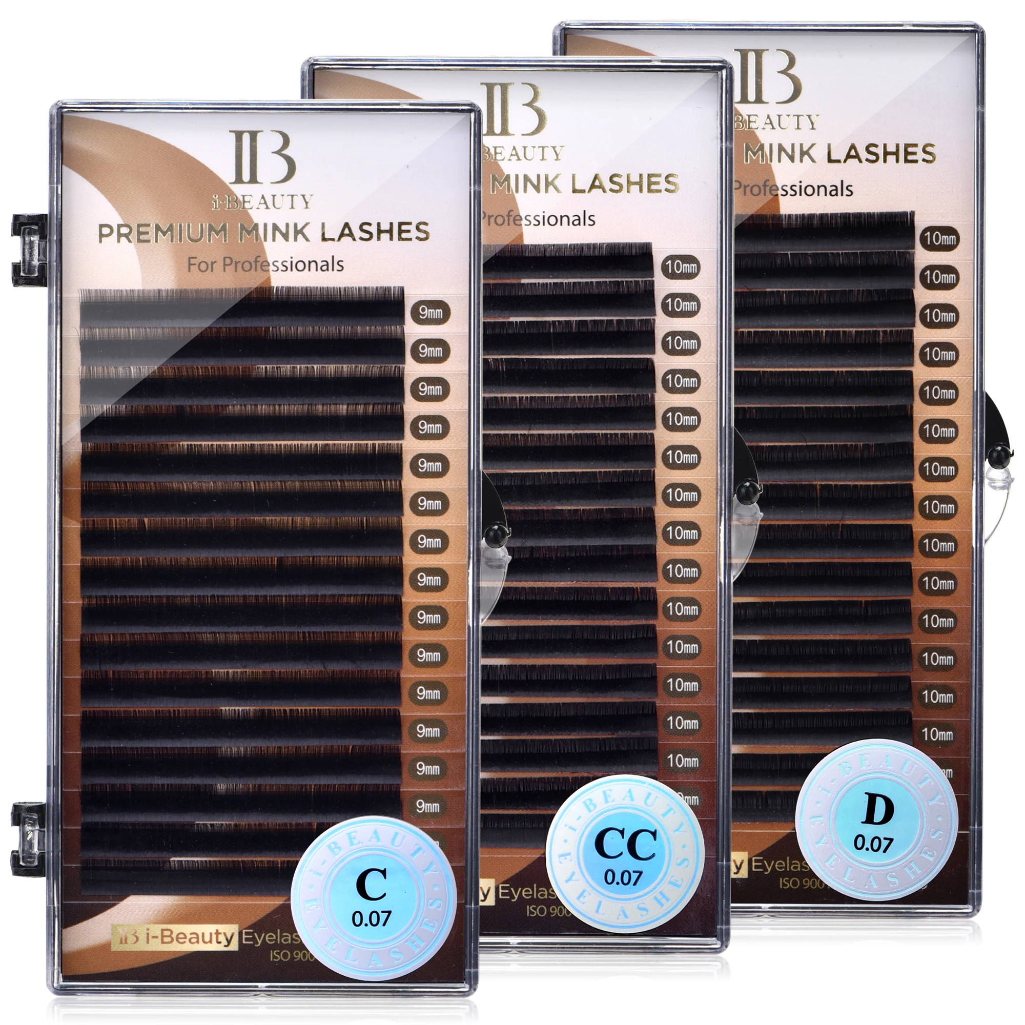 I Beauty ресницы для наращивания премиум натуральные норковые CC SS D Curl i beauty объемные
