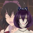 Косплей-парик Takerlama Midari Ikishima Kakegurui компульсивный женский короткий Пурпурный волос реквизит для Хэллоуина аксессуары